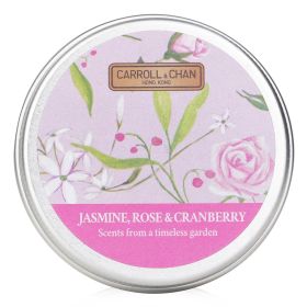 CARROLL & CHAN - 100% Beeswax Mini Tin Candle - # Jasmine, Rose & Cranberry 007532 1pcs