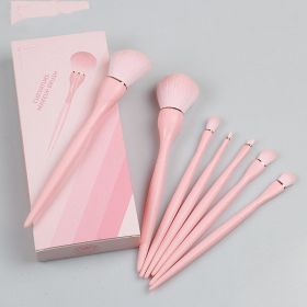 Small Waist Makeup Brush Suit 7 Pieces Full Set (Option: Pink Boxed)
