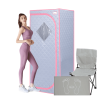 Portable Full Size  Infrared Sauna tent‚ÄìPersonal Home Spa;  with Infrared Panels;  Heating Foot Pad; Controller;  Foldable Chair ; Reading light.Eas