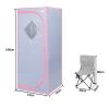 Portable Full Size  Infrared Sauna tent‚ÄìPersonal Home Spa;  with Infrared Panels;  Heating Foot Pad; Controller;  Foldable Chair ; Reading light.Eas