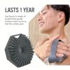 1pc Soft Silicone Body Brush Bath Body Brush, Massage Rubbing Device, Natural Bristle, Soft Scrubber, For Shower And Exfoliating