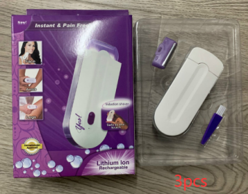 Women's USB Electric Induction Electric Hair Remover (Option: Small color box packaging-US-3pcs)